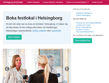 Tablet Screenshot of helsingborgfestlokaler.se